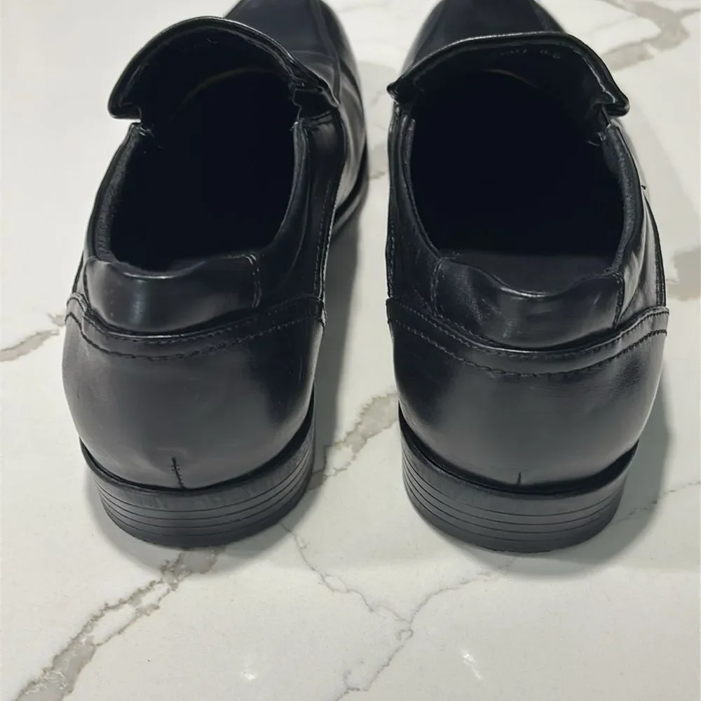 Bruno Marc Men's Black Square Toe Oxfords Dress Shoes Classic Slip on Formal 8.5